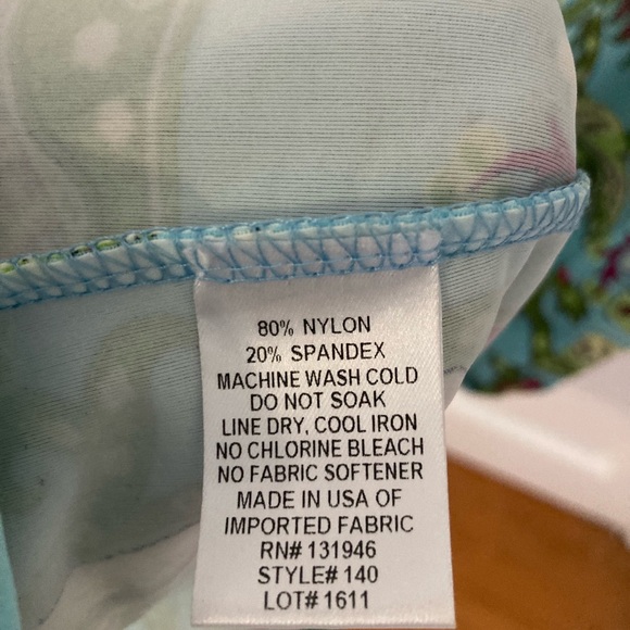 Jude Connally printed dress XS - aqua blue/green - Picture 10 of 11